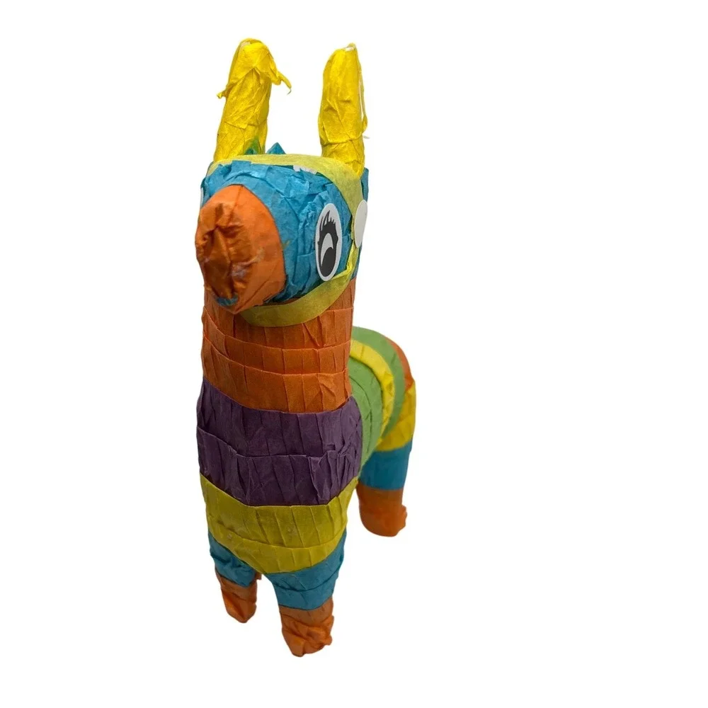 Colorful‎ Striped Llama Pinata Party Decoration Fiesta Celebration Loot 7